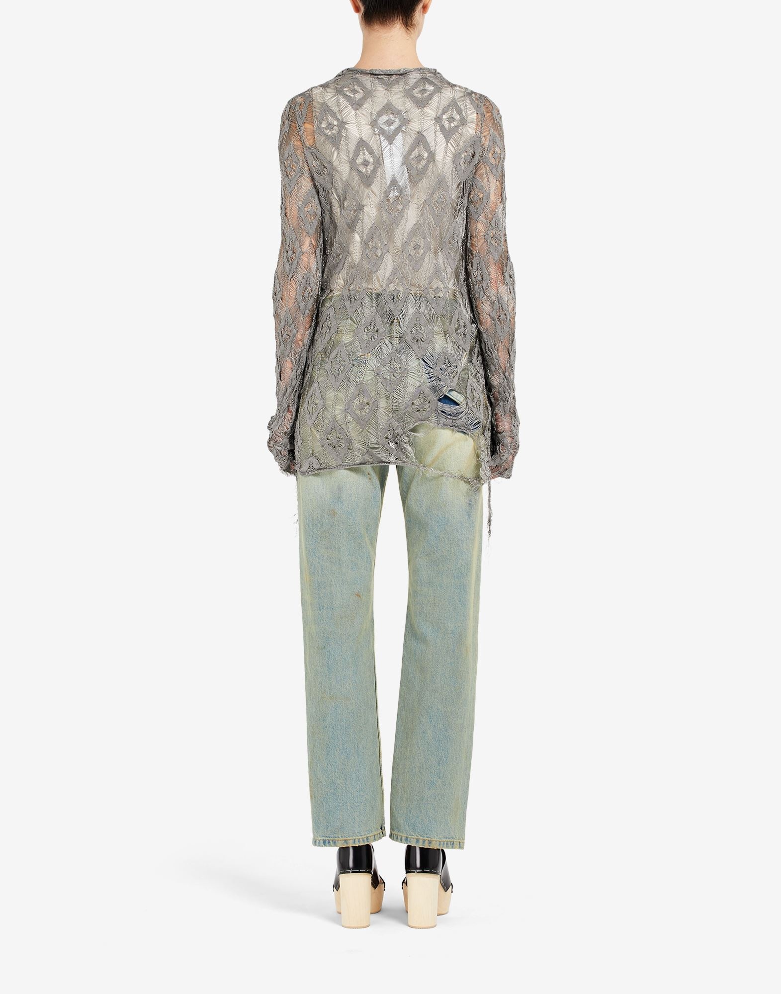 Jacquard 'Fil Coupé' Sweater - 4