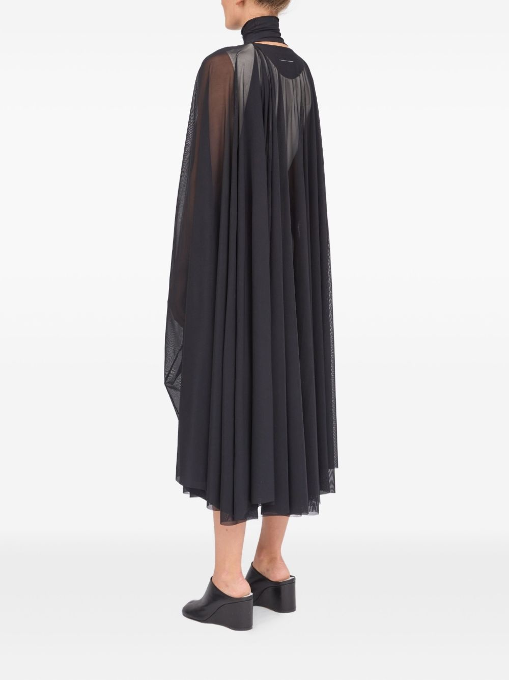 semi sheer maxi dress - 5