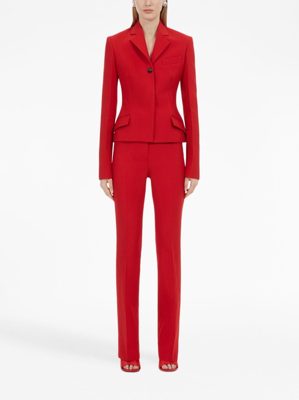single-breasted wool blazer - 2