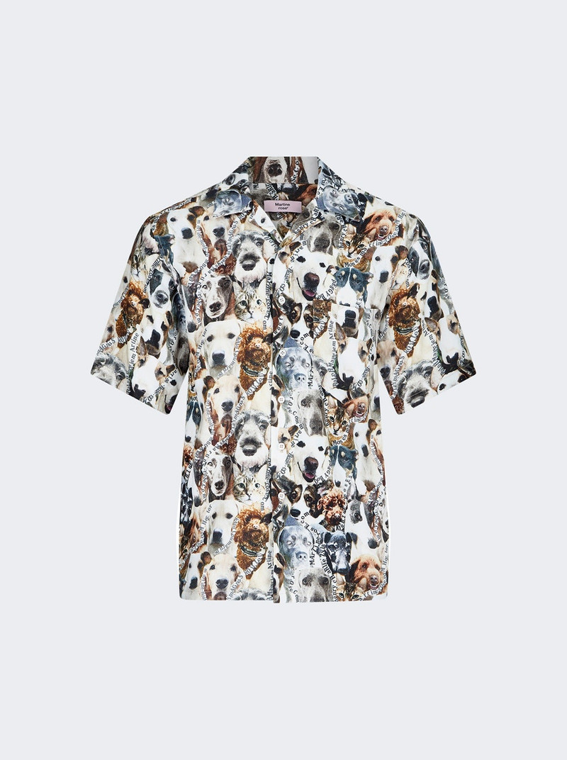 dog-print short-sleeve shirt 1