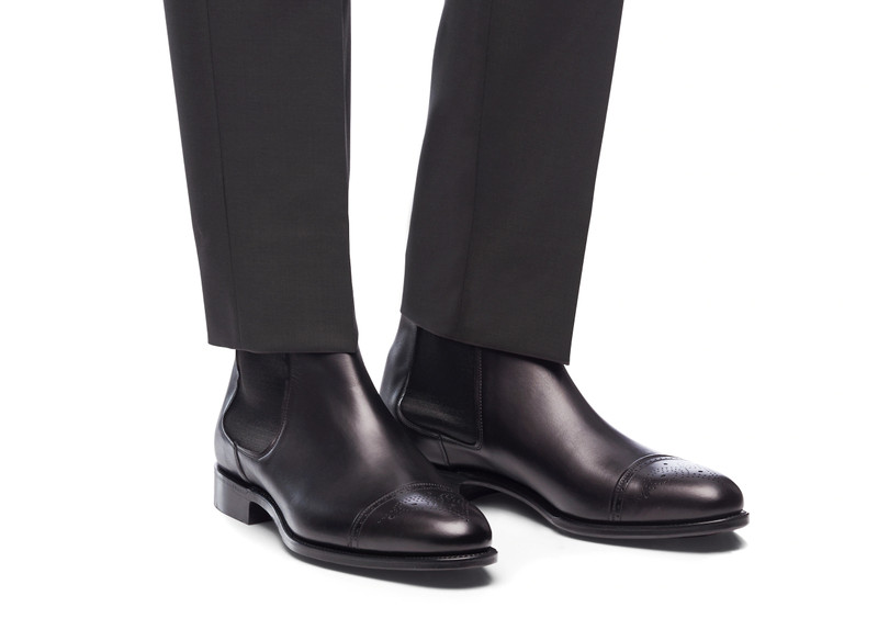 Viscount
Calf Leather Brogue Boot Black 5