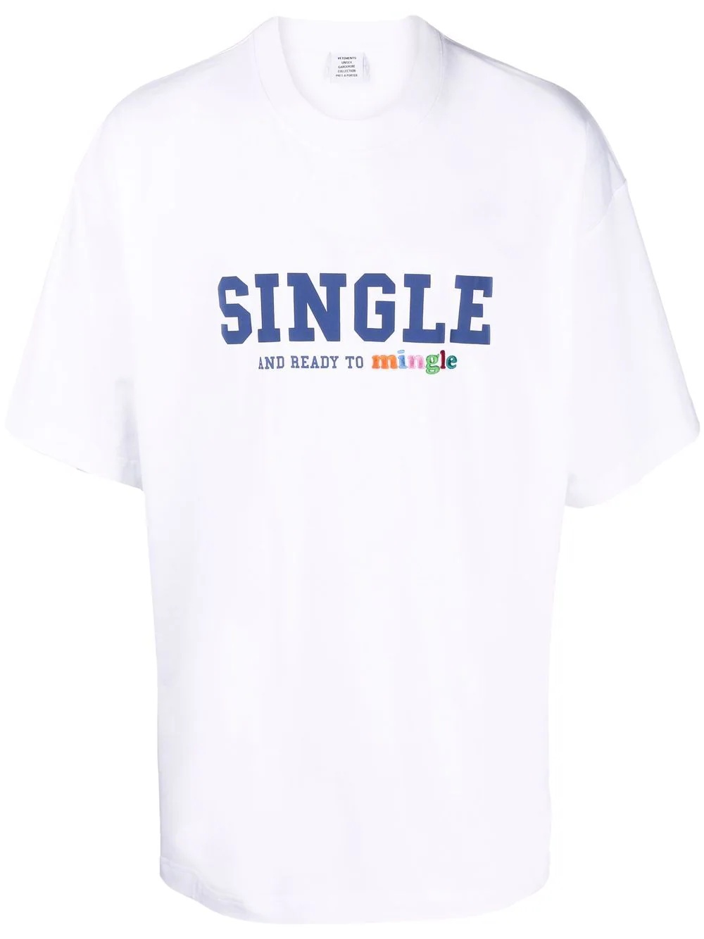 slogan-print short-sleeved T-shirt - 1