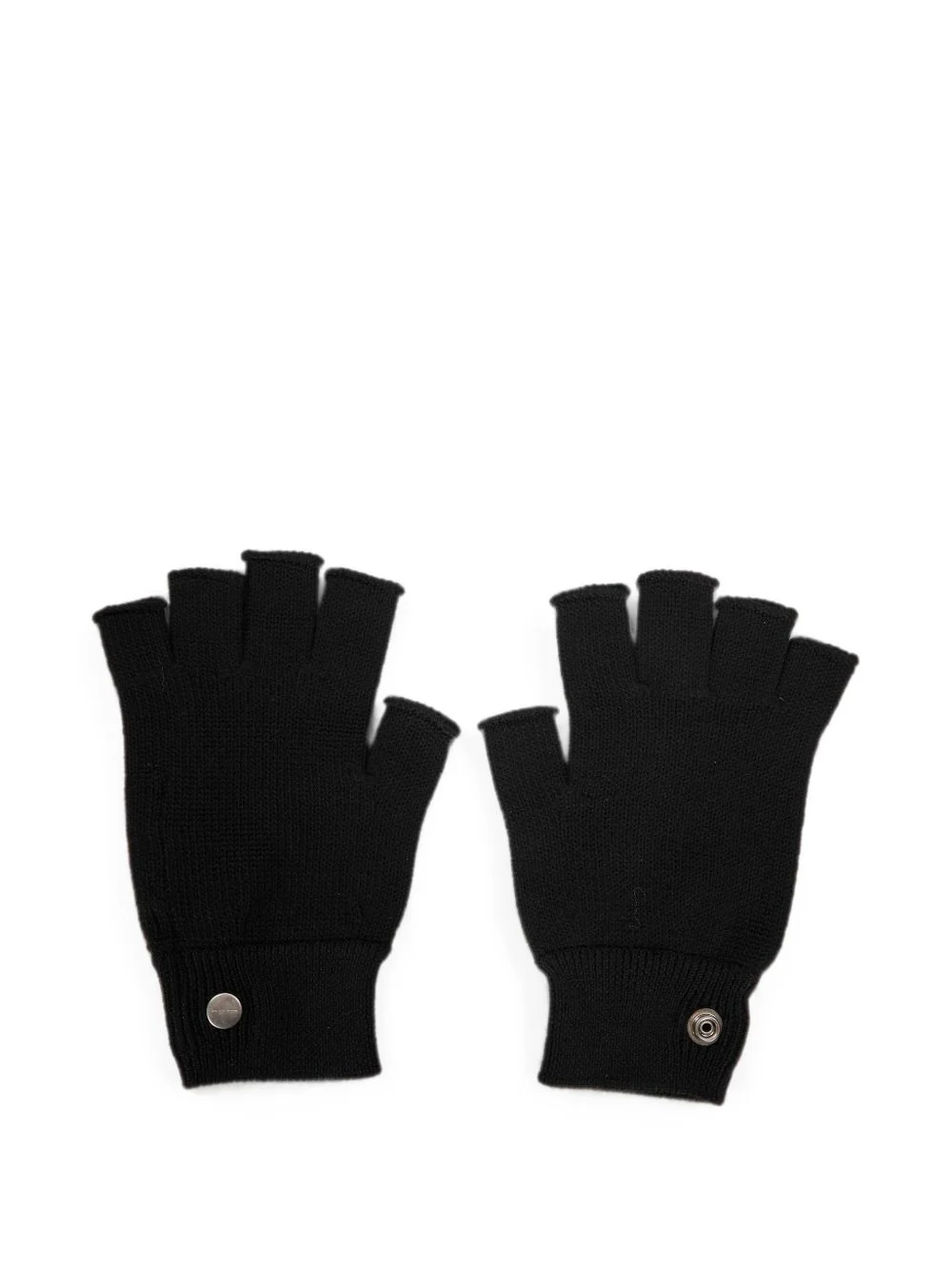 fingerless press-stud gloves - 1