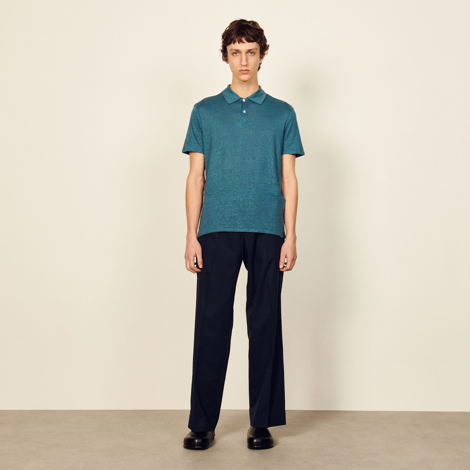 Linen polo shirt - 6
