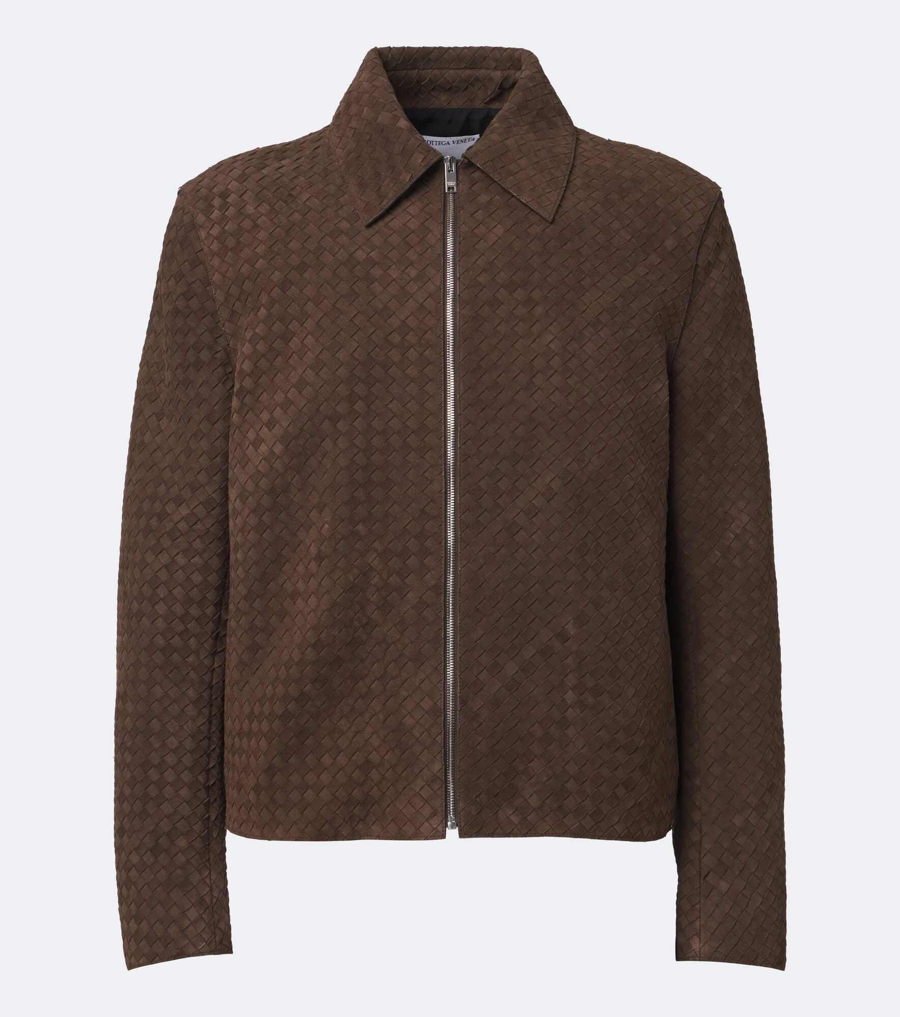 Intrecciato suede jacket - 1
