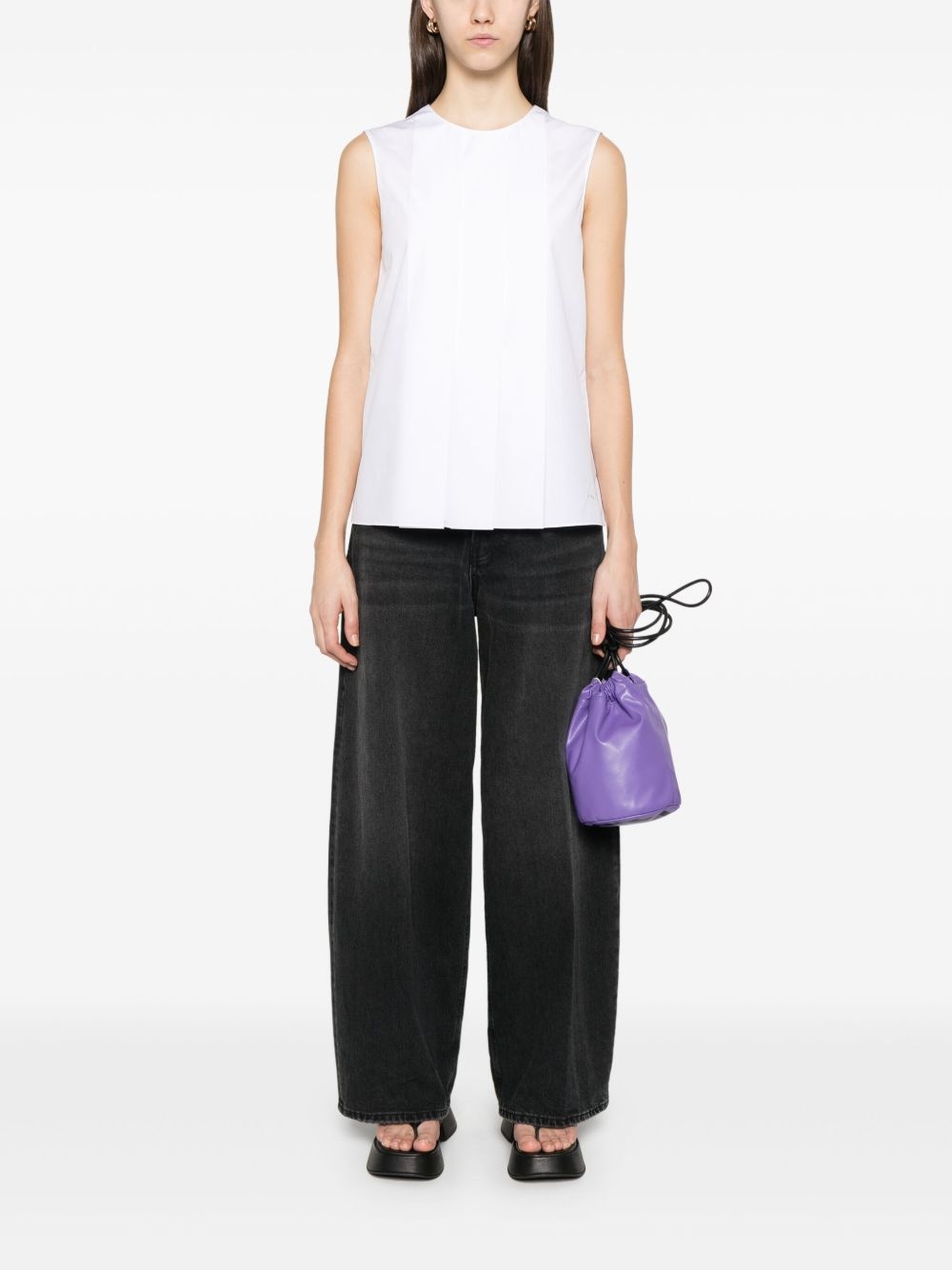 pleat-detail blouse - 2