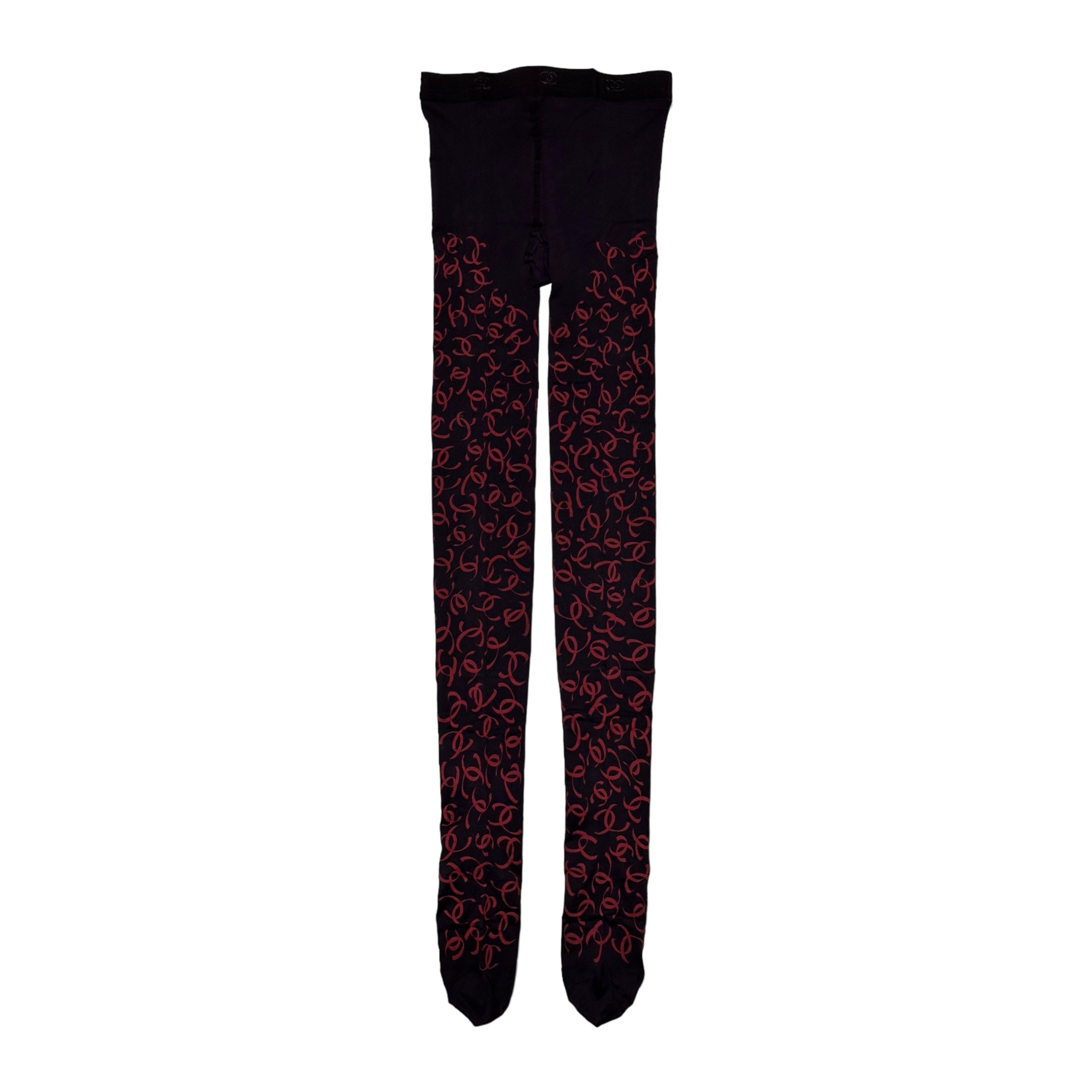 CHANEL Fall Winter 2000 Monogram CC Logo Tights - 3