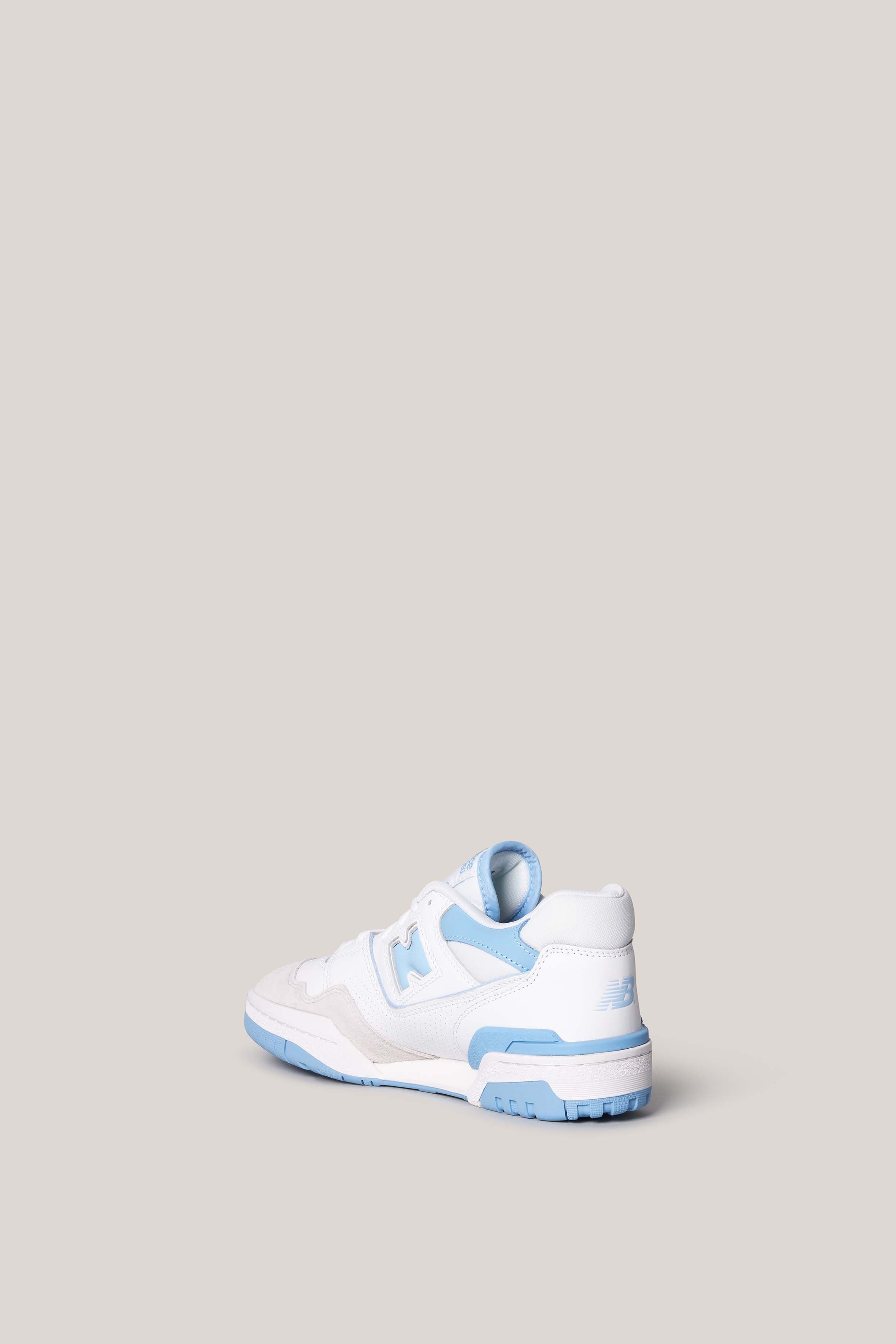 White-White Blue 550 Sneakers - 4