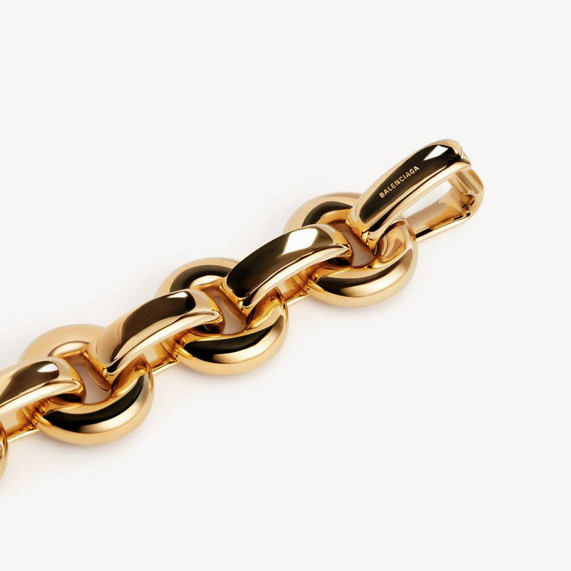 Women's Eisa Chain Choker in Shiny Gold 3