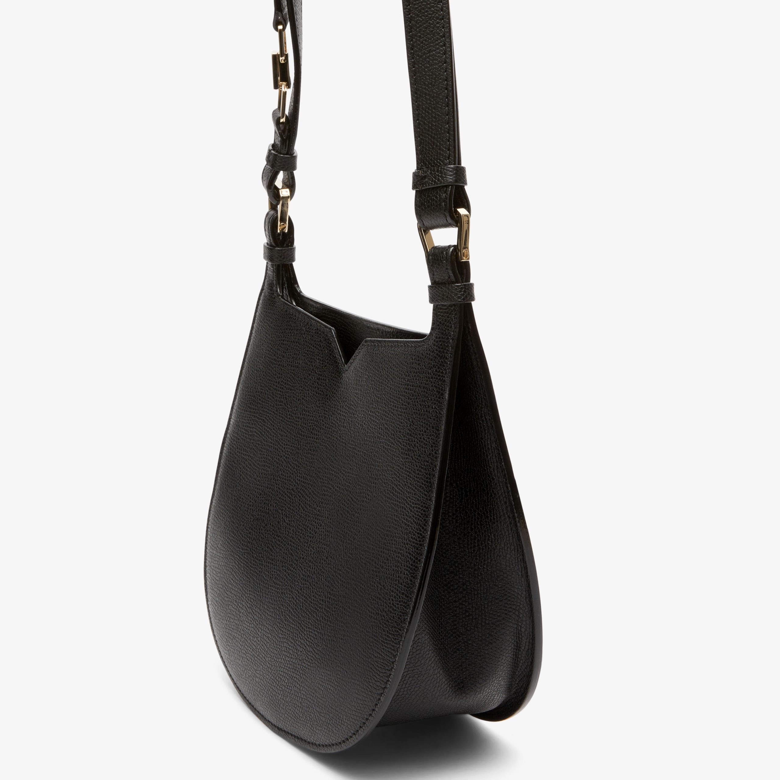 Valextra – Hobo Mini – Black - 4