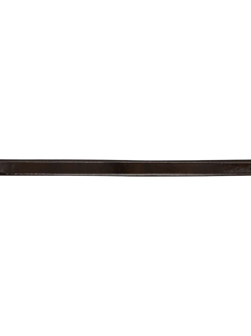 Anderson's Brown Skinny Oval Buckle Belt outlook