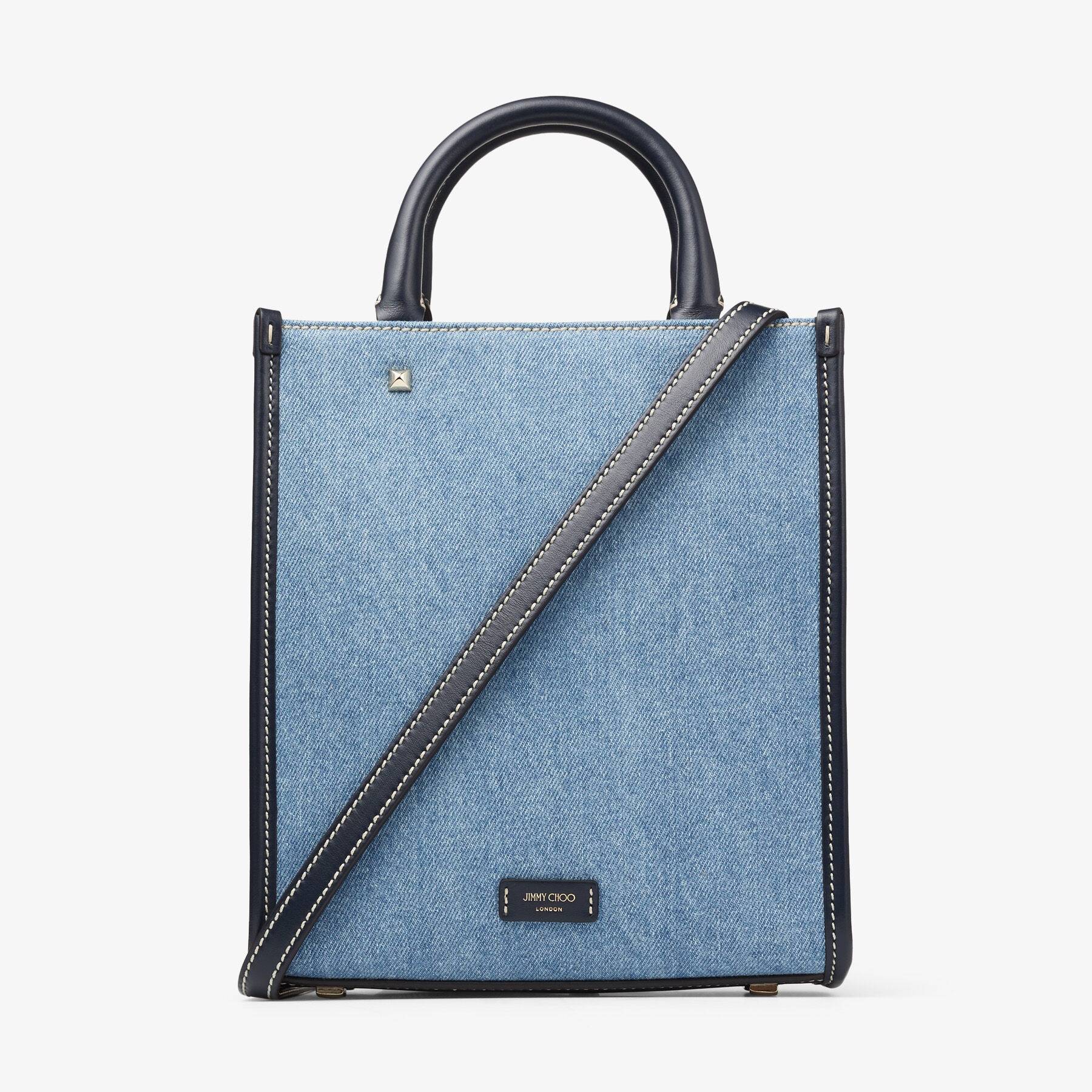 Varenne Tote N/s
Washed Denim Logo Tote Bag with Embroidered Logo - 8