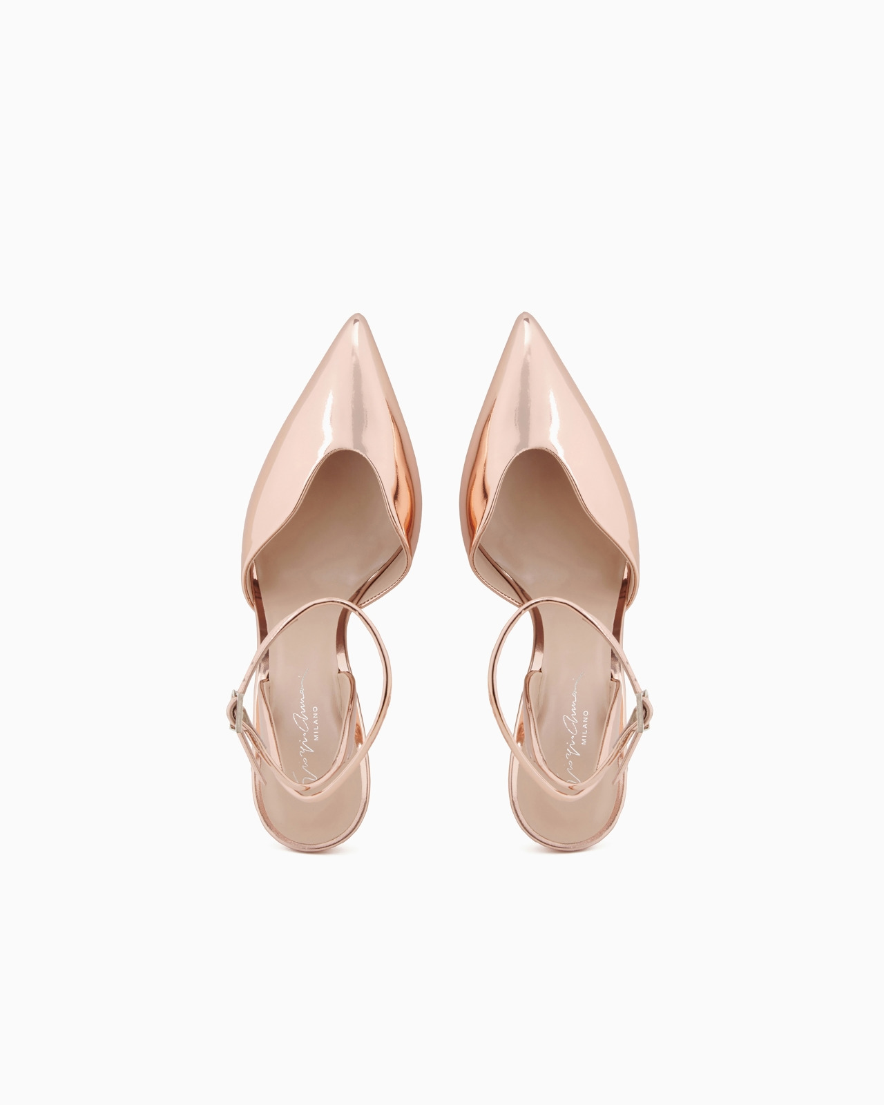 Lamé leather court shoes - 3