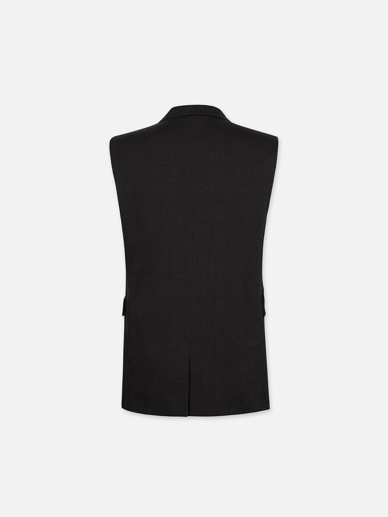FRAME Oversized Vest in Black outlook