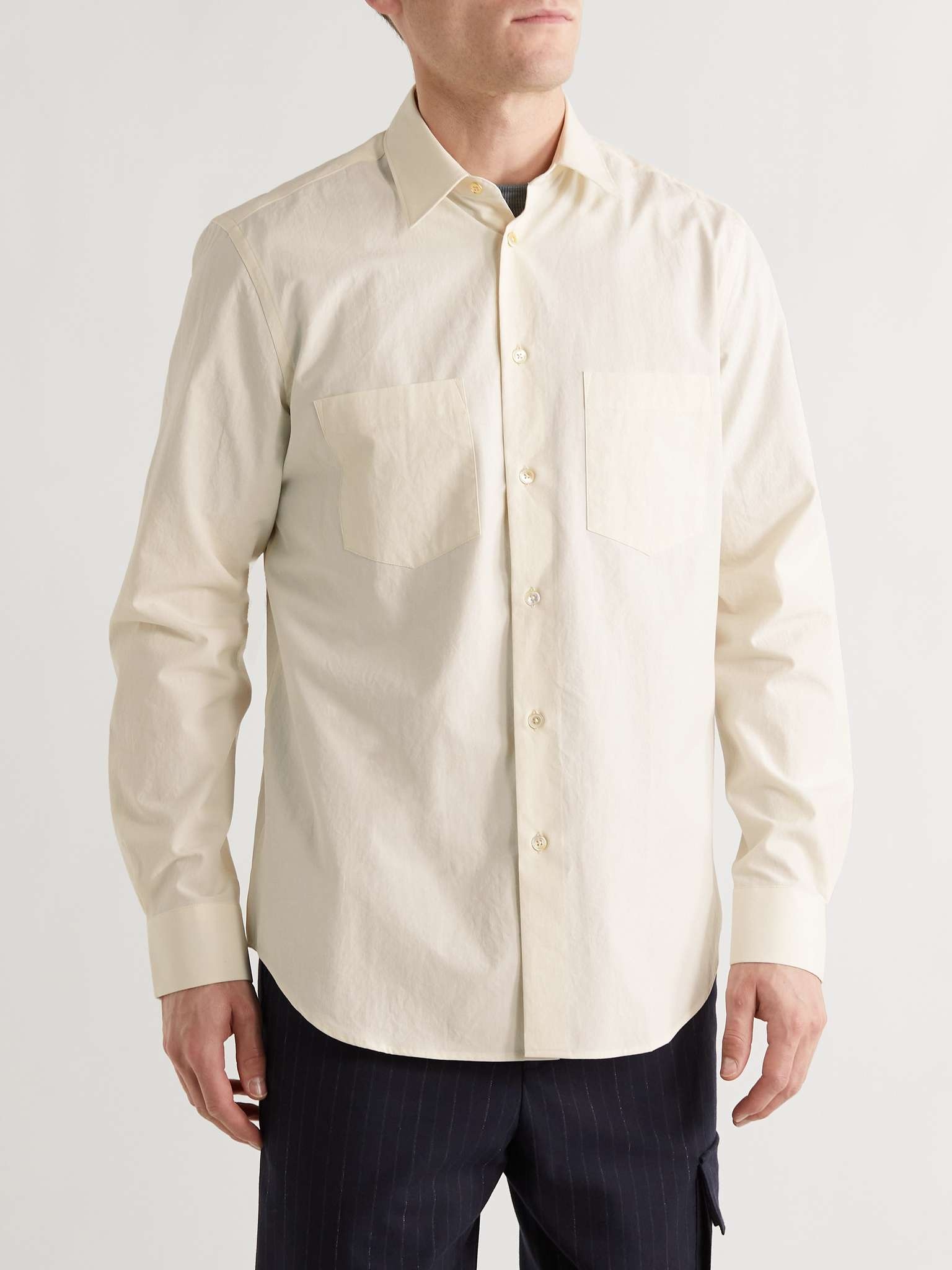 Logo-Embroidered Cotton Shirt - 4