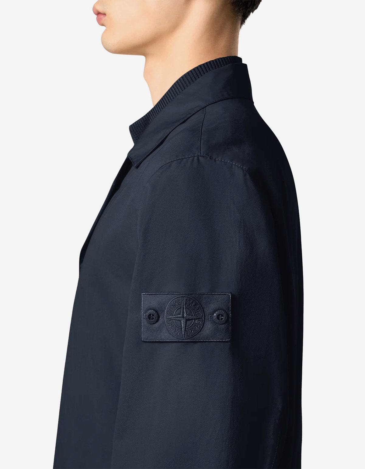 Stone Island Ghost Blue Weatherproof Blazer Jacket - 8