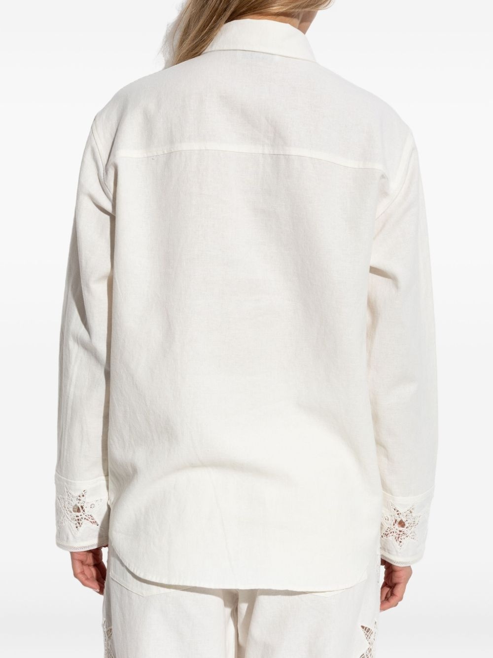embroidered detail shirt - 4