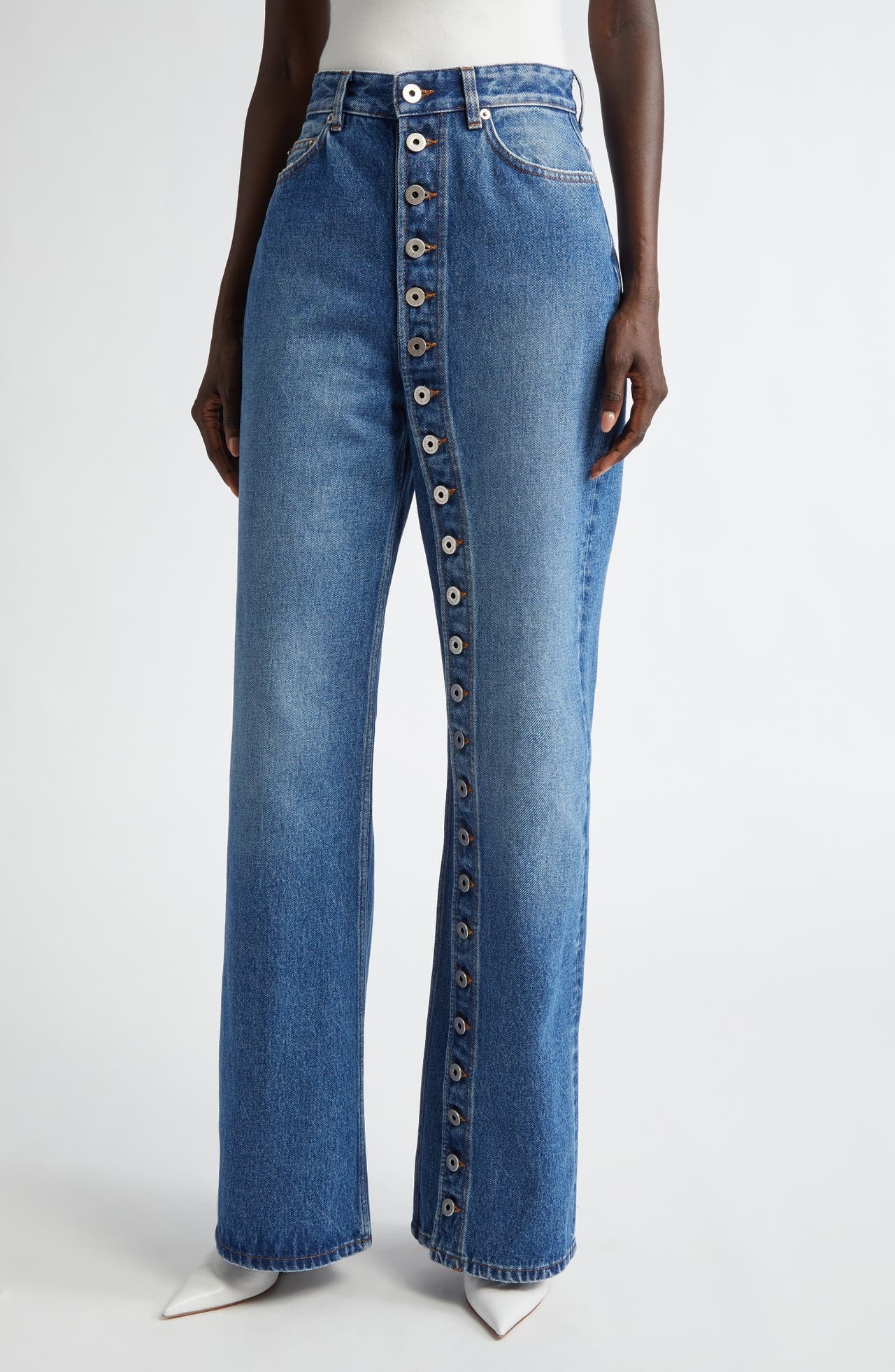 Jean Paul Gaultier Jean Paul Gaultier Button Fly Denim Wide