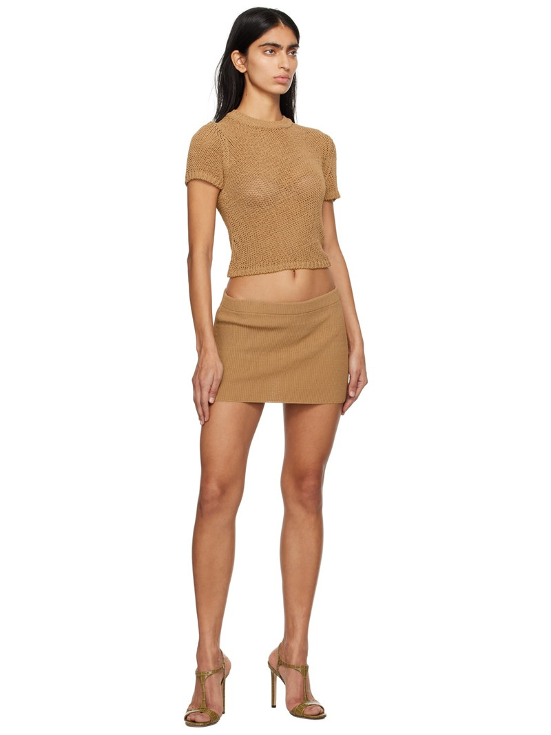 AYA MUSE Brown Agos Miniskirt outlook