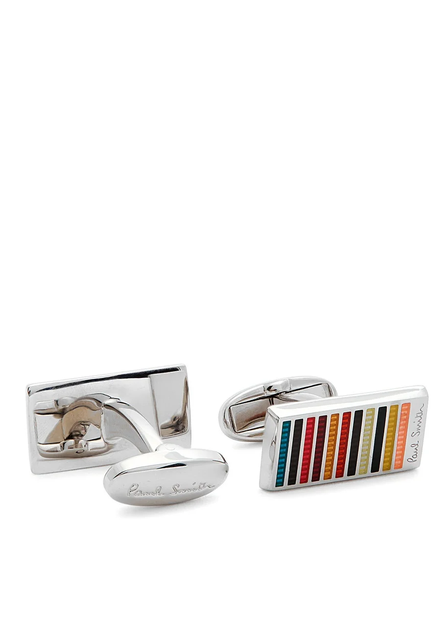 Paul Smith Signature Stripe Cufflinks - 1