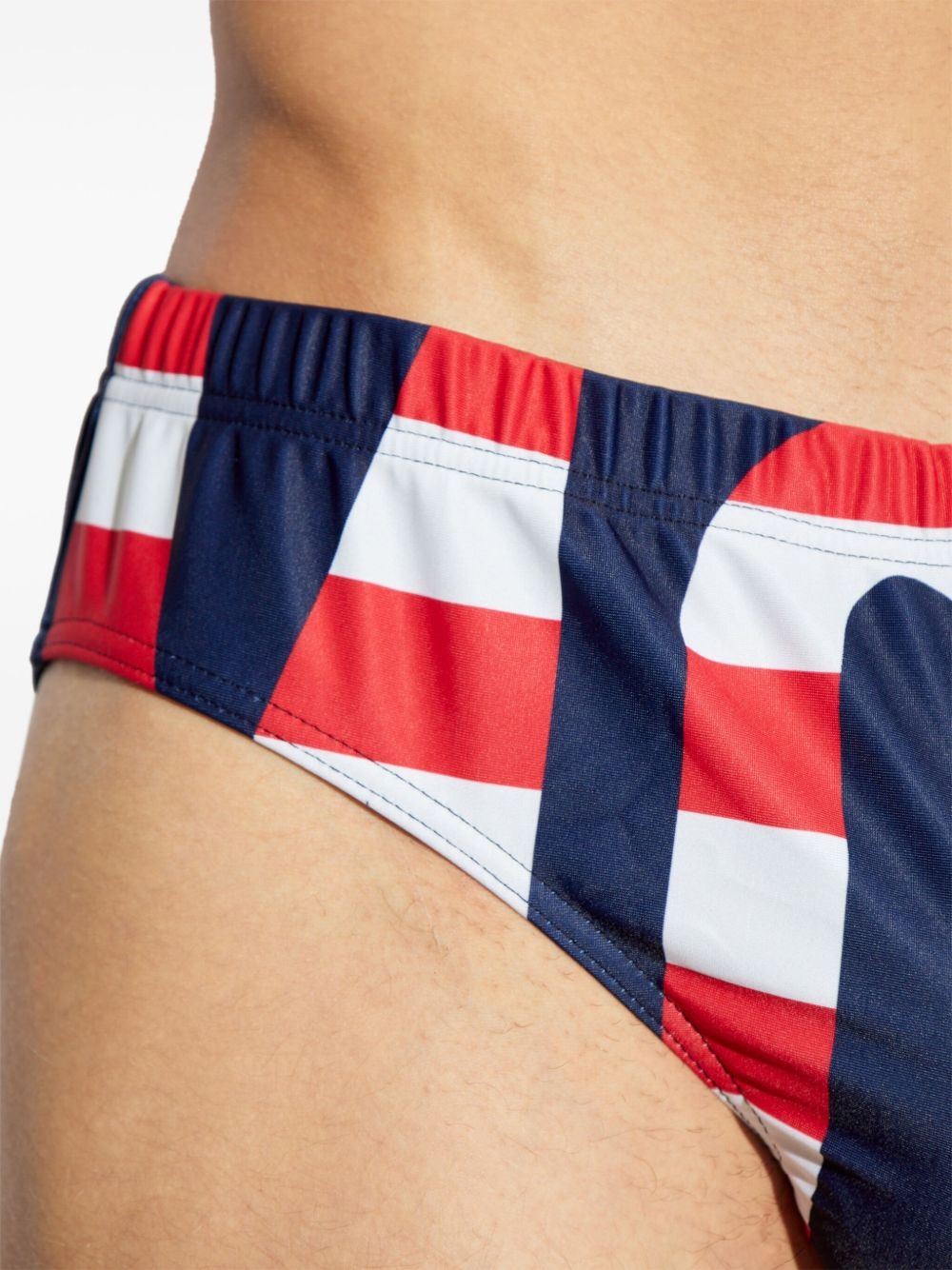 logo-print swim trunks - 4