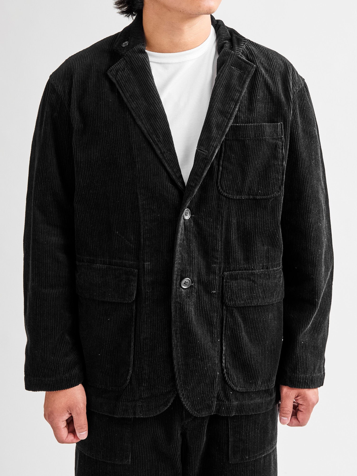 8W Corduroy Loiter Jacket in Black - 2