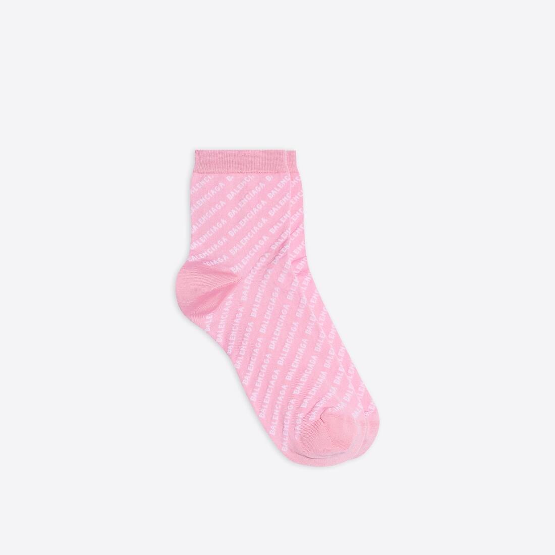 Women's Allover Logo Socks in Pink - 1