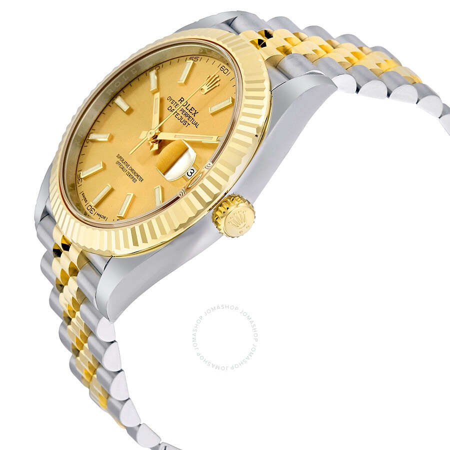 Rolex Datejust Champagne Dial Steel and 18K Yellow Gold Jubilee Men's Watch 126333CSJ - 2