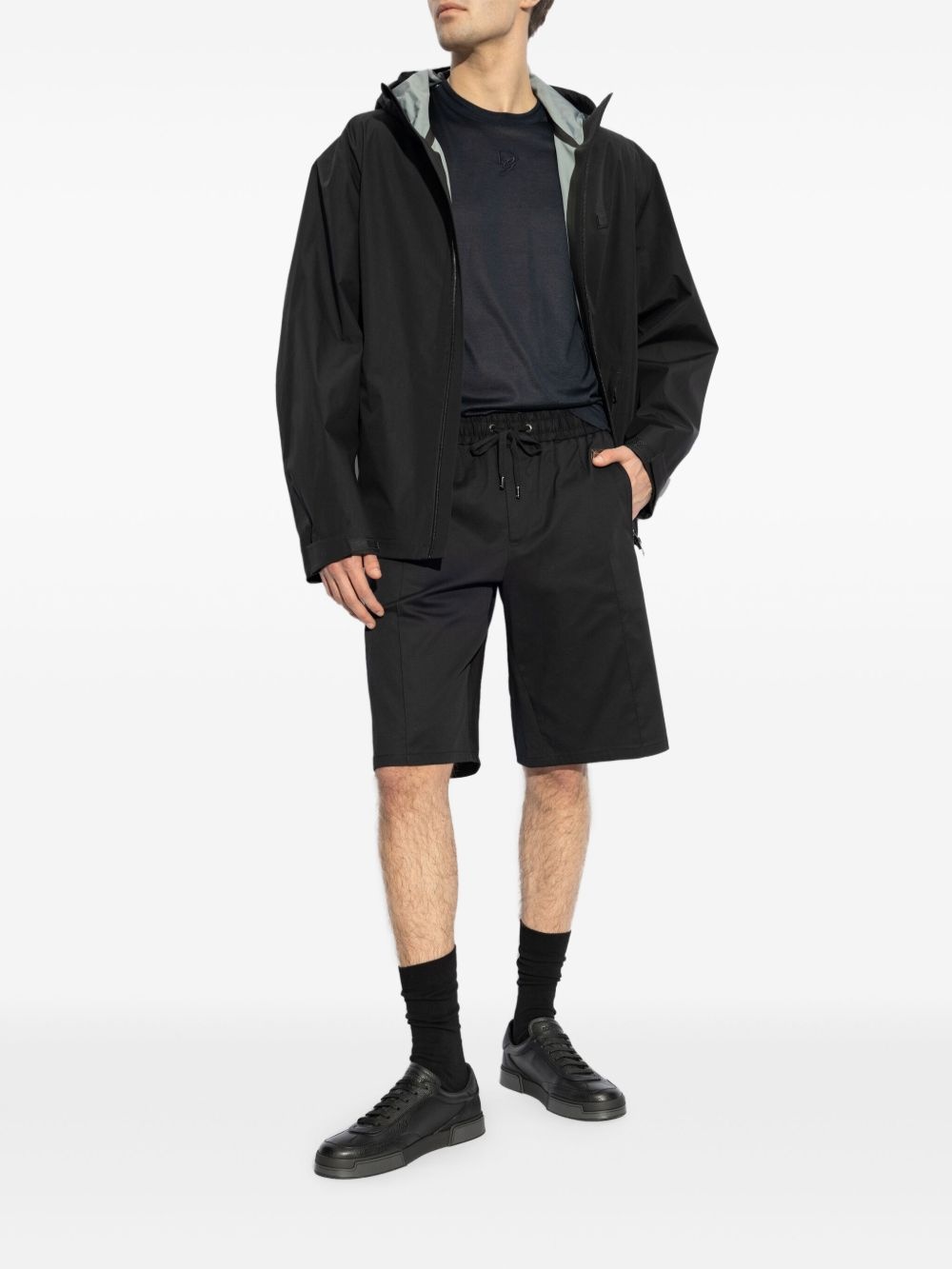 logo-plaque track shorts - 2