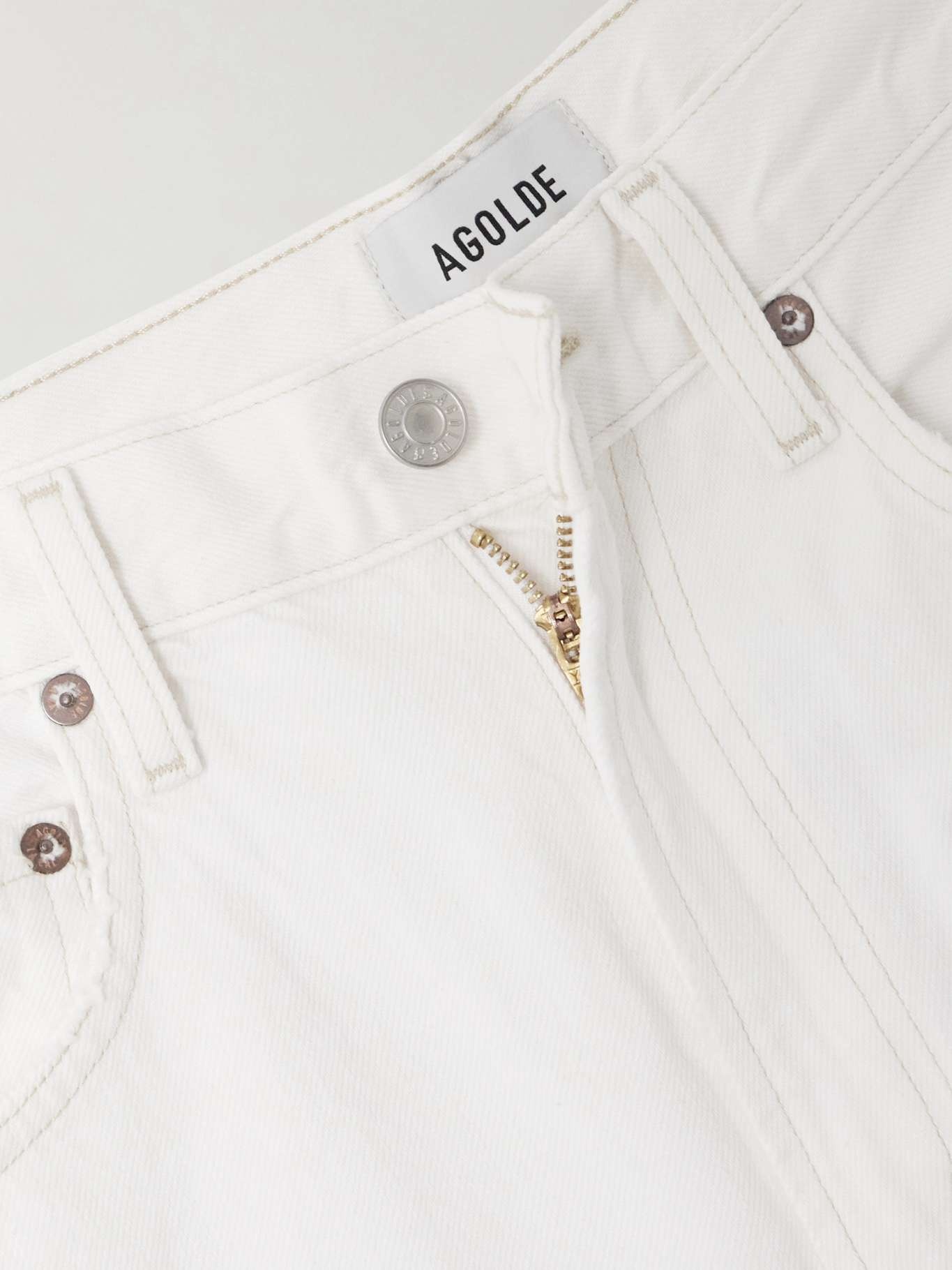 Low Curve mid-rise wide-leg jeans White - 5