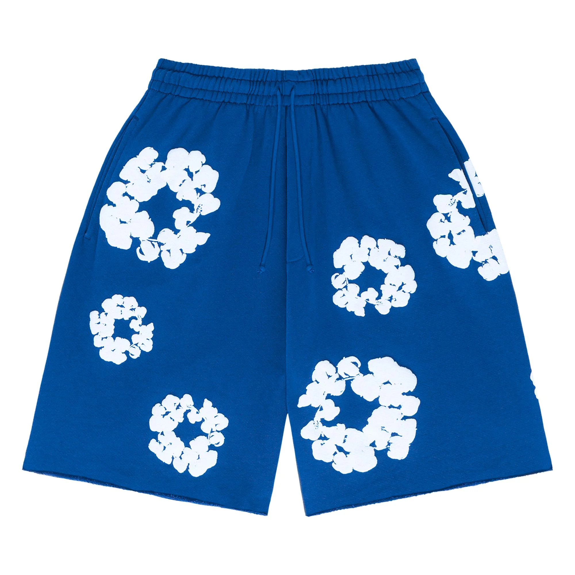 Denim Tears The Cotton Wreath Shorts 'Royal Blue' - 1