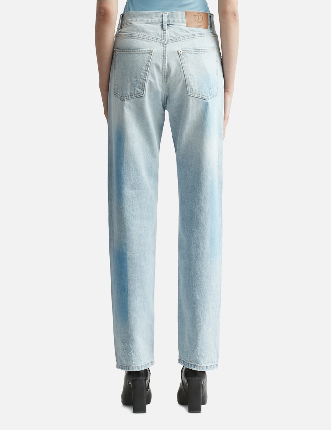 BLUE SHADED JEANS - 3