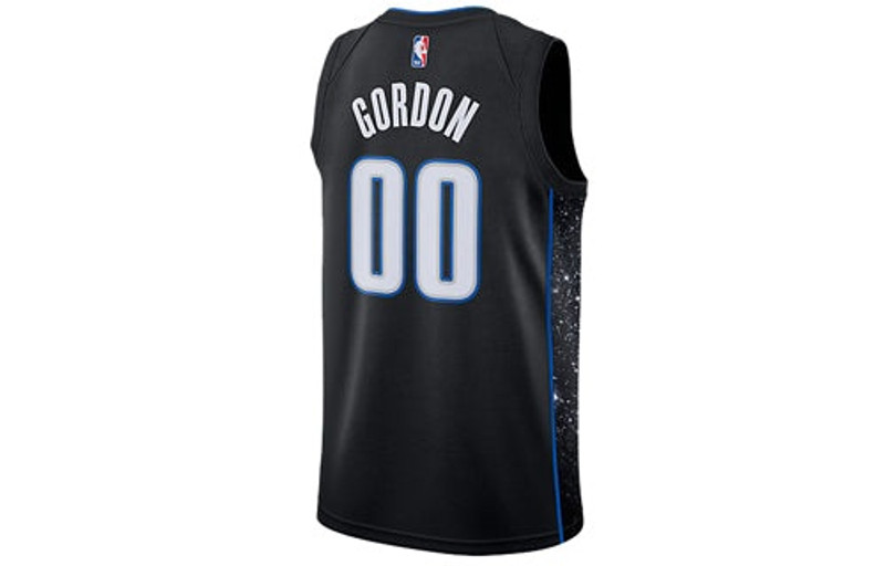 Nike Nike Orlando Magic Aaron Gordon City Edition Swingman Jersey 100 SW 'Black Blue' AJ4634-012 outlook