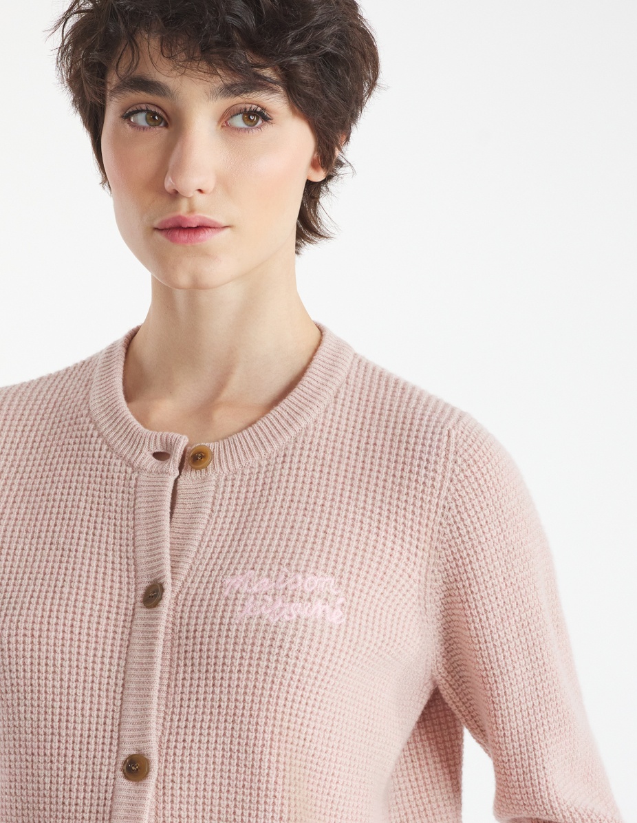 MAISON KITSUNE HANDWRITING COMFORT CARDIGAN - 3