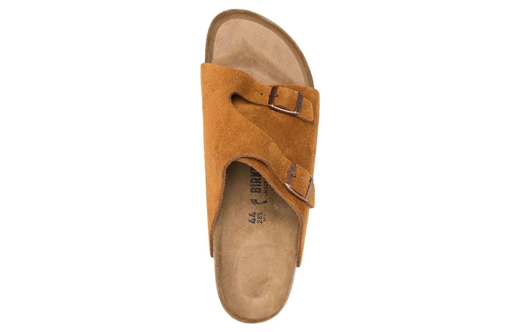 (WMNS) Birkenstock Zrich Suede Leather Narrow Fit 'Mink' 1023891 - 4
