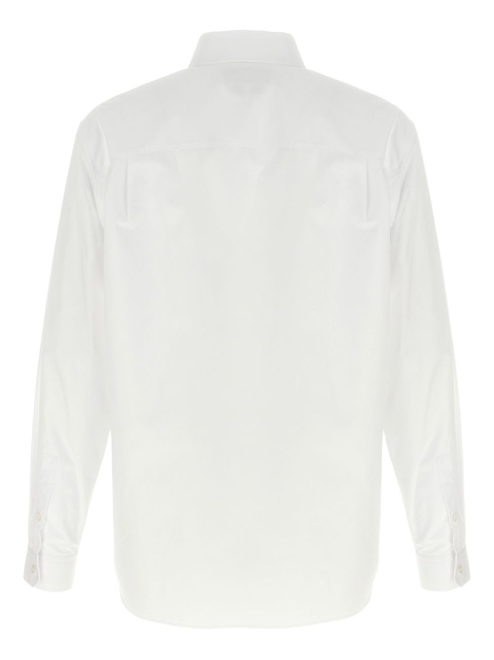logo-embroidered poplin shirt - 2