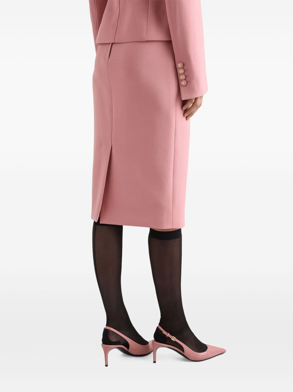 tweed midi skirt - 4