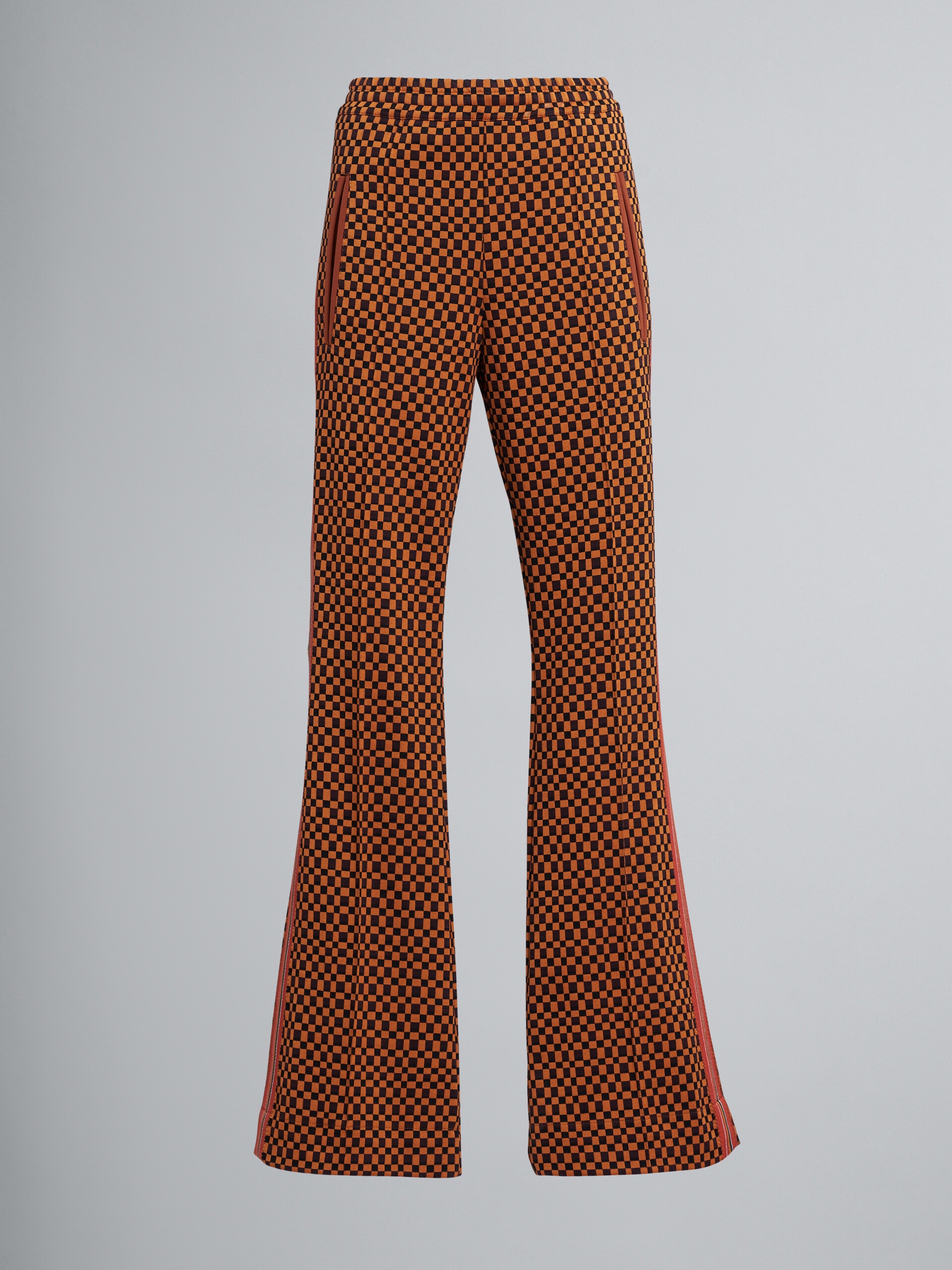 JACQUARD JERSEY LONG TROUSERS - 1