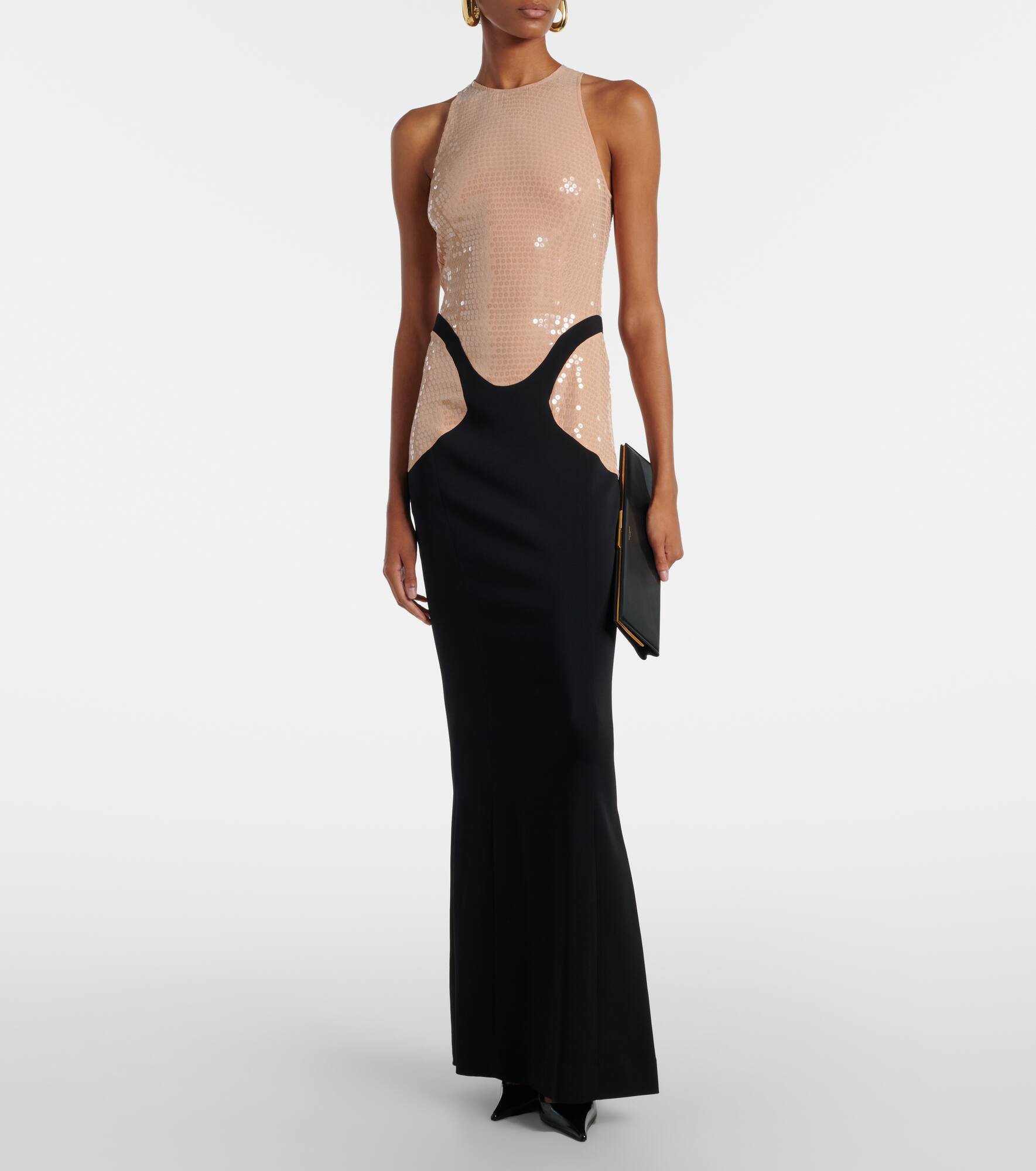 Sequined crêpe gown - 2