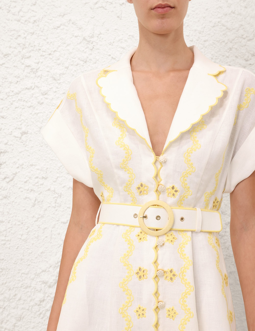 LUCKY EMBROIDERED MIDI DRESS - 5