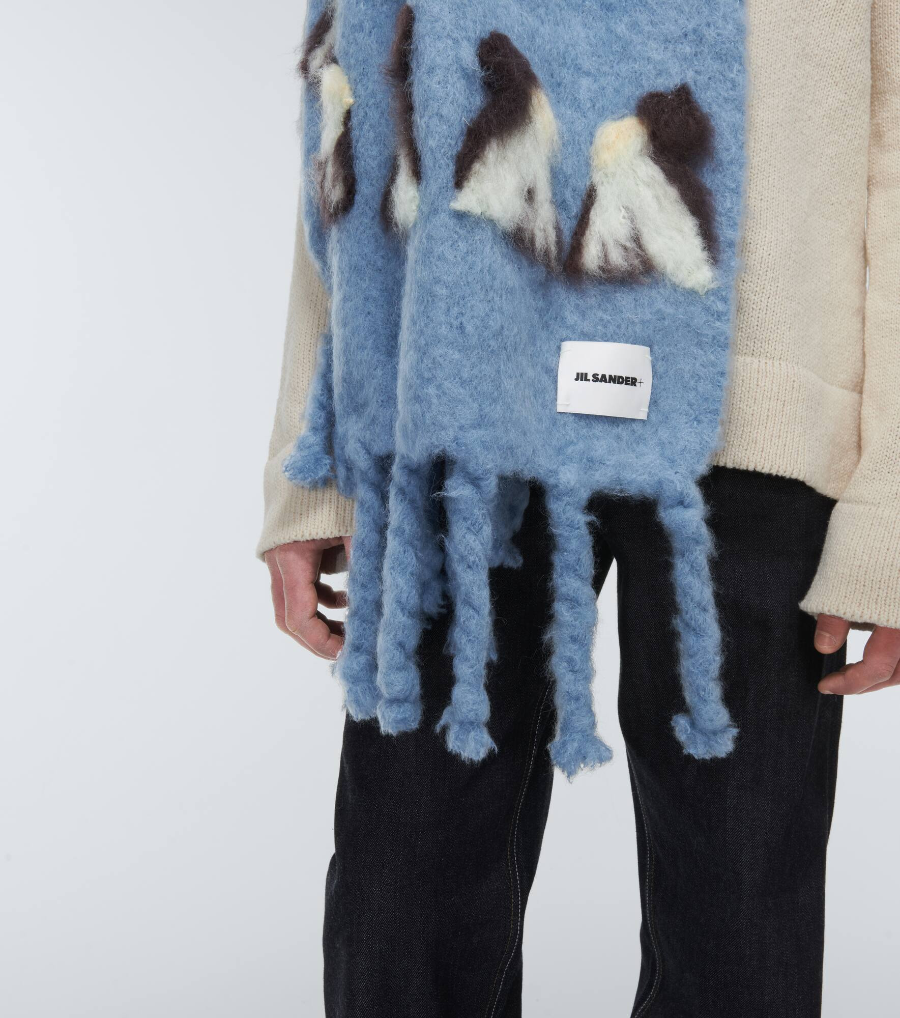 Mohair and wool-blend scarf - 3
