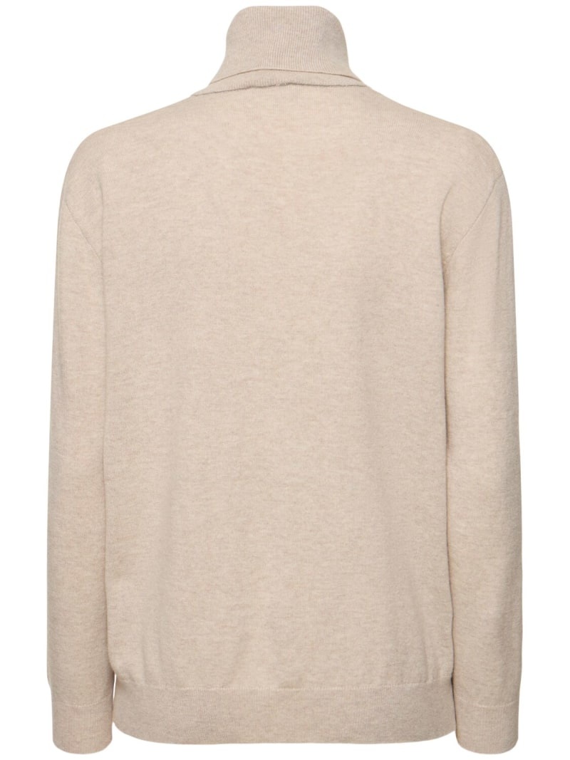 Cashmere turtleneck sweater - 5