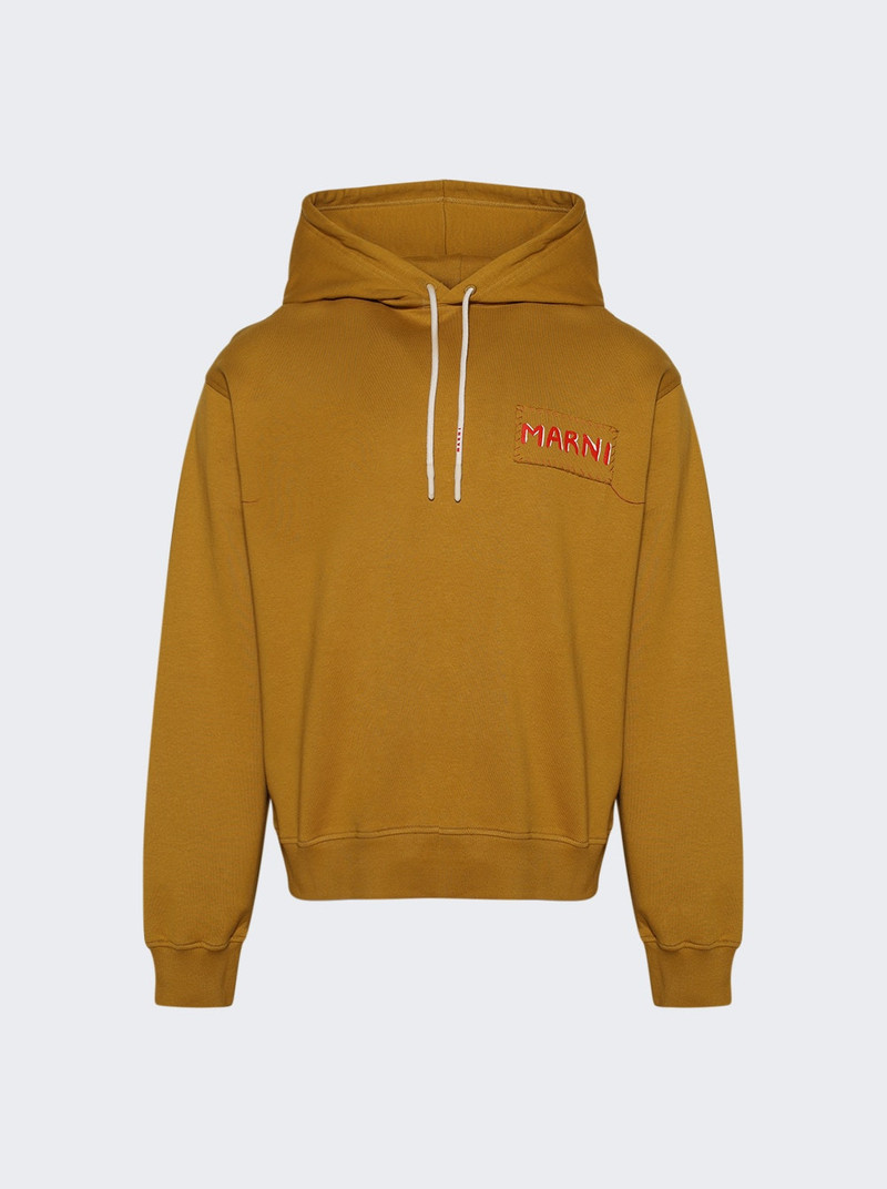 Patched Logo Sweatshirt Light Curry 1