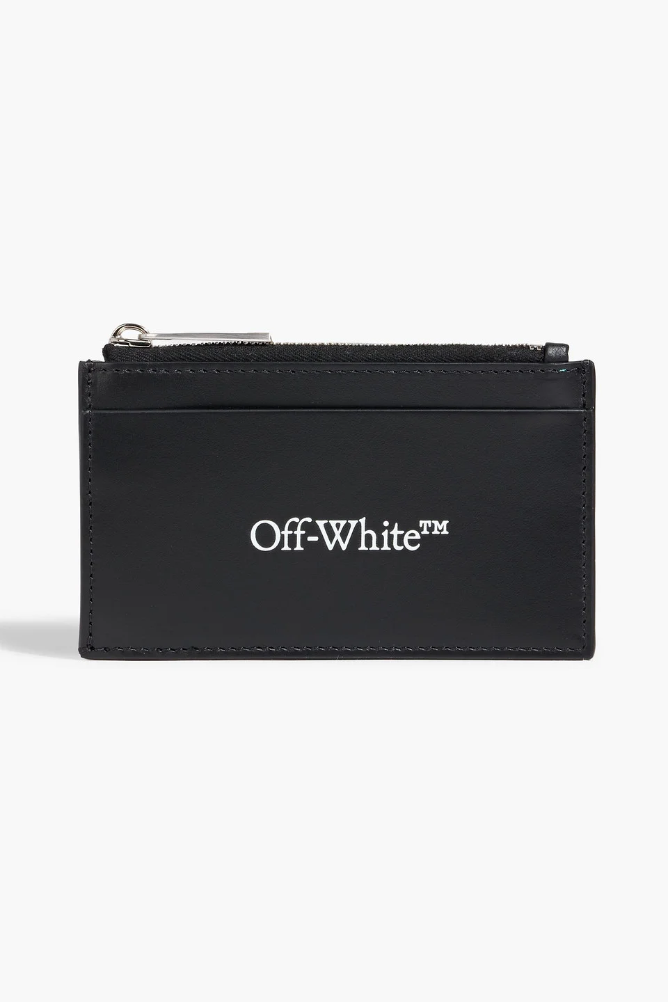 Printed leather cardholder - 1