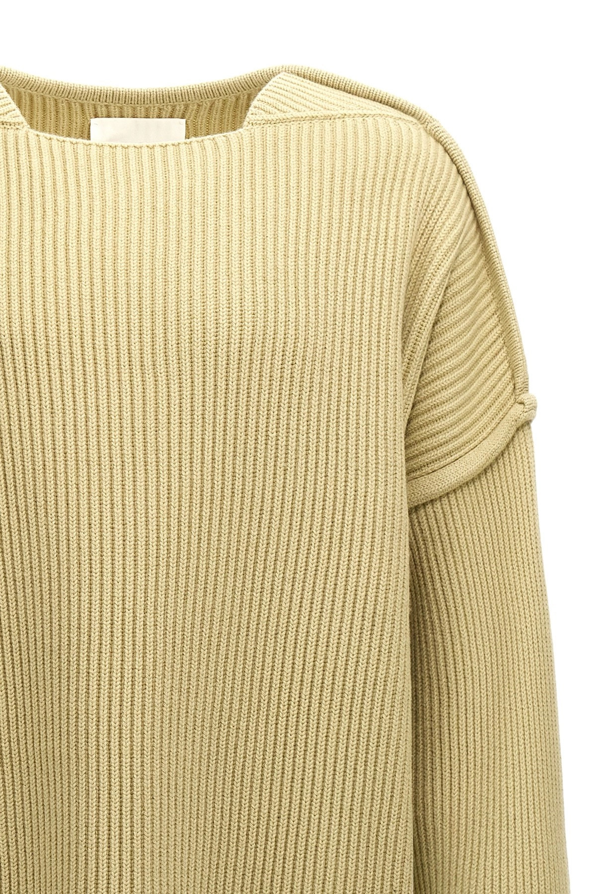 Geometric neckline sweater - 4