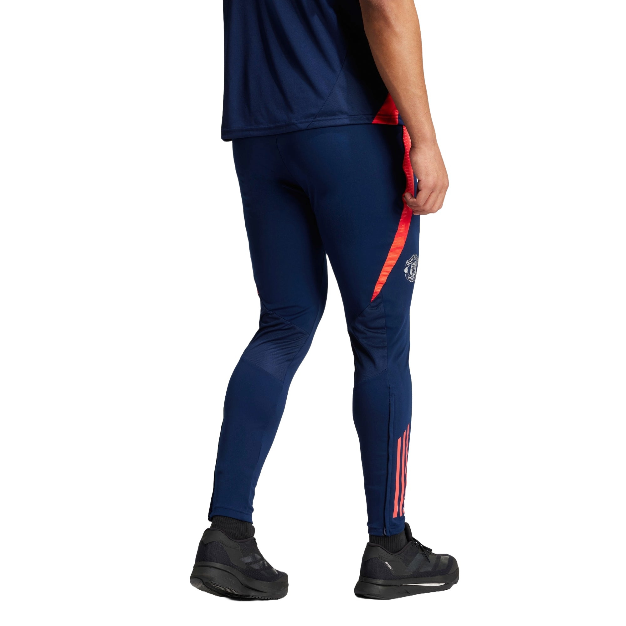 adidas Manchester United Tiro 24 Training Football Pants Asia Sizing 'Blue Orange' IT2012 - 2