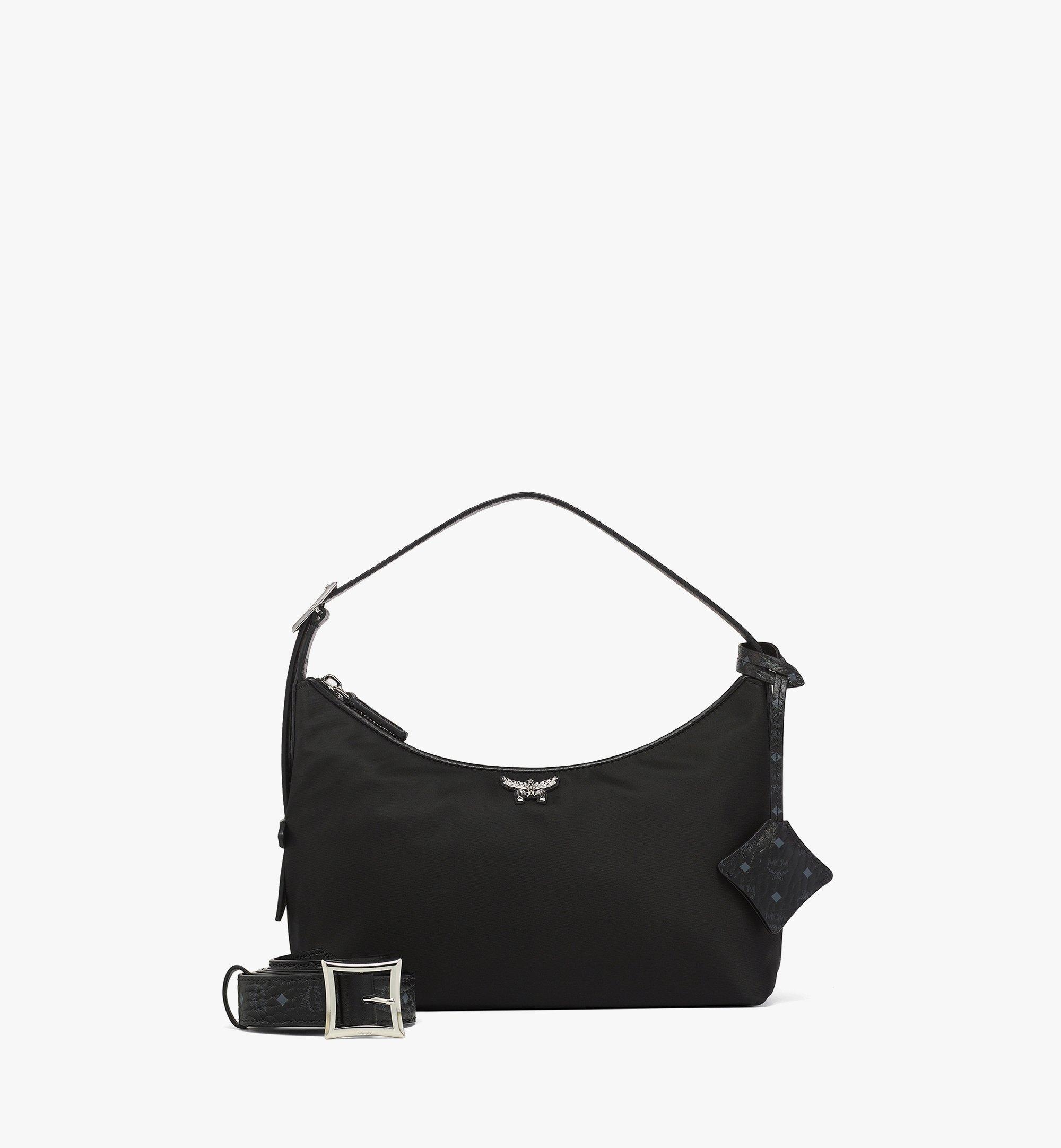 Aren Hobo in Recycled Nylon and Monogram Print Leather - 1