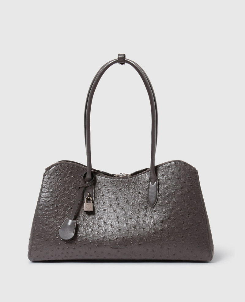 Ryder Ostrich Laptop Tote 1