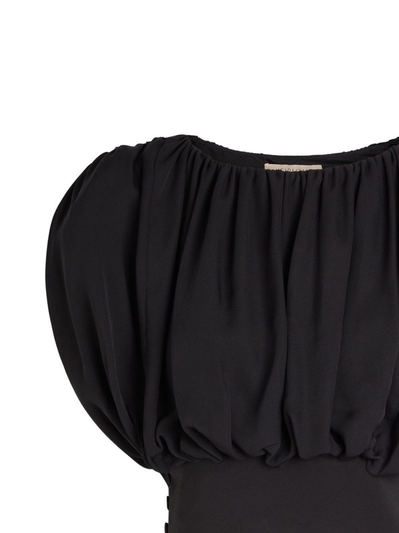 HEIRLOME Cummerbund gathered puff-sleeve top outlook