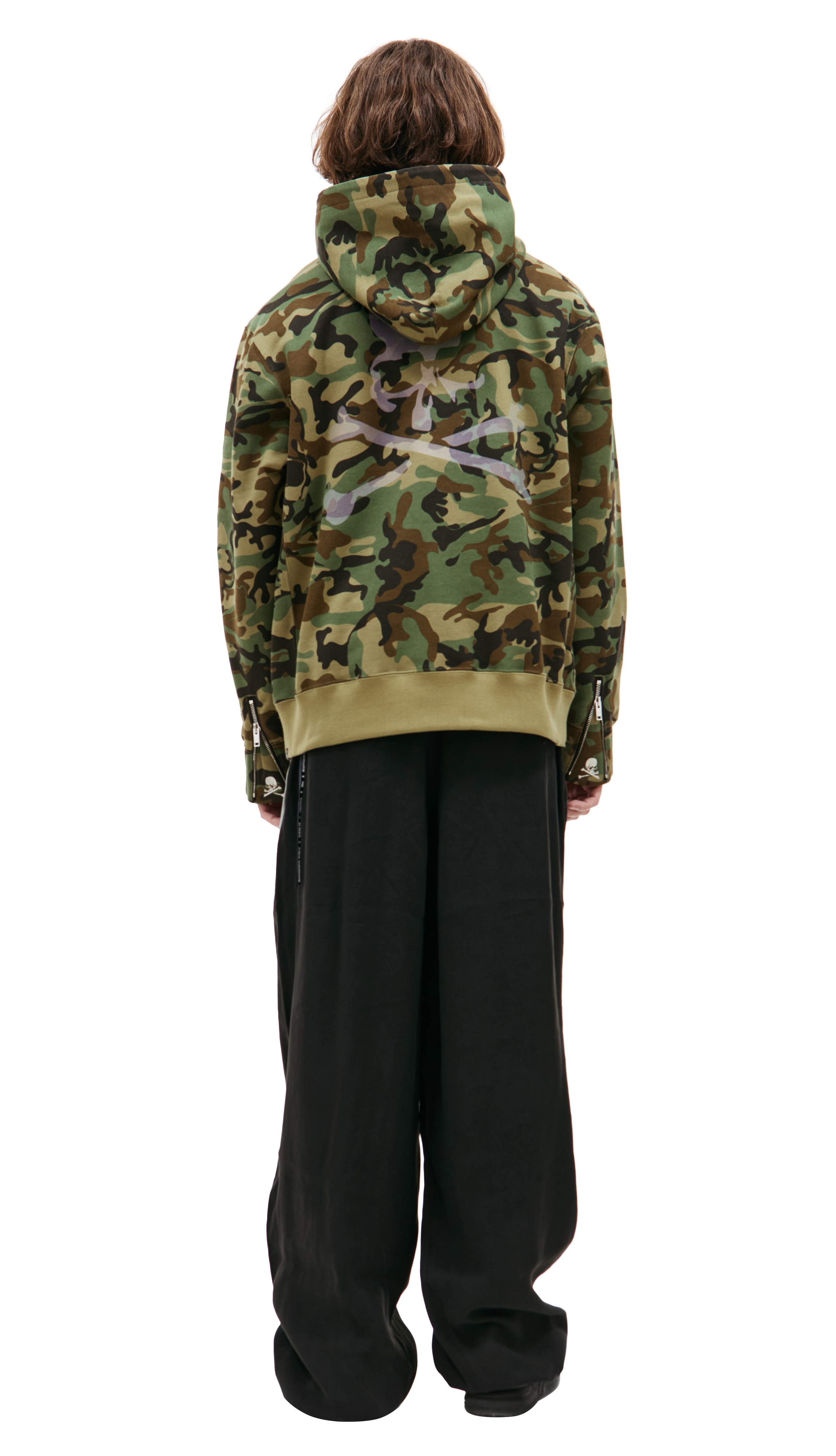 KHAKI ZIP UP HOODIE - 3